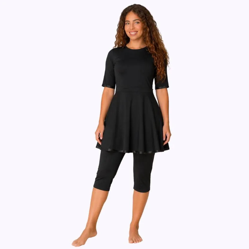 Burkini Rétro Riviera Noir