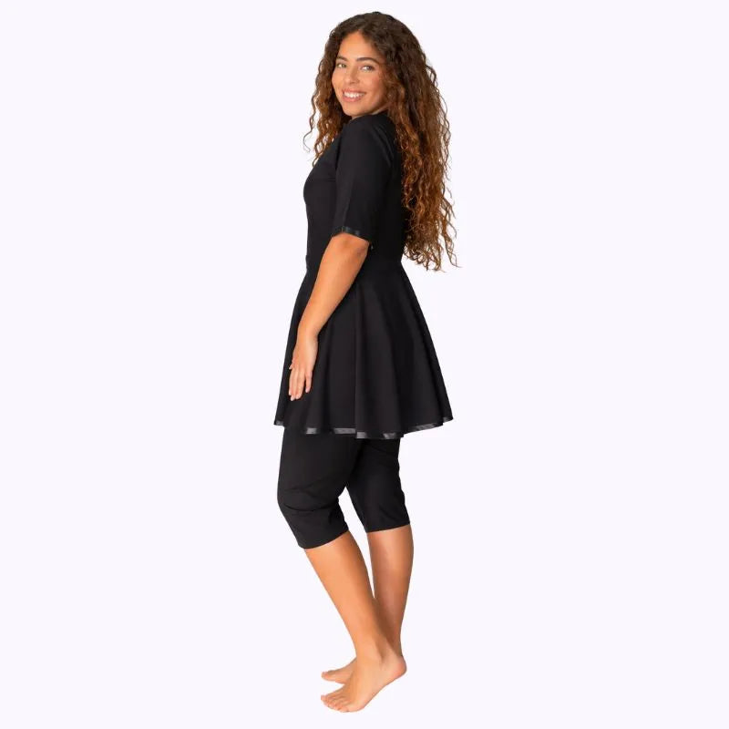 Burkini Rétro Riviera Noir