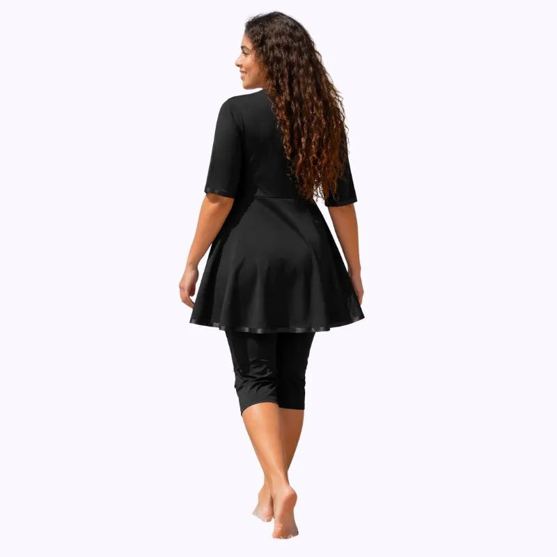 Burkini Rétro Riviera Noir