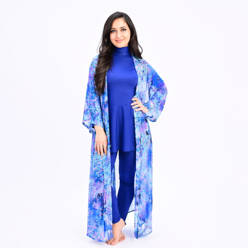 Burkini Prestige Bleu Océan 4 pièces