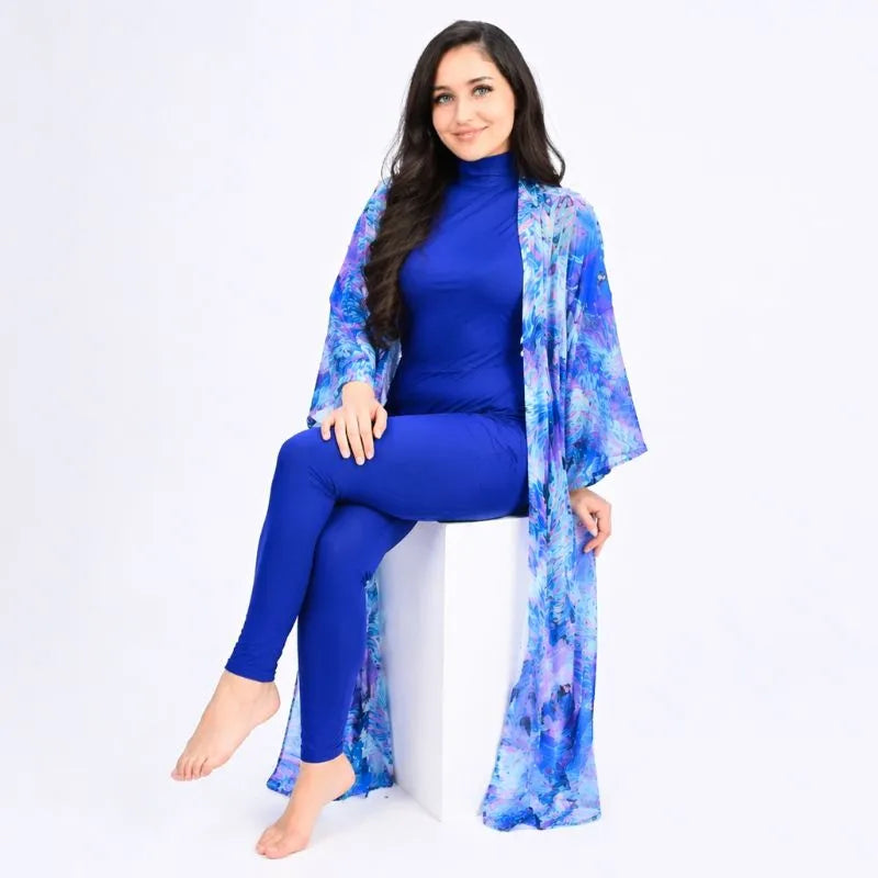 Burkini Prestige Bleu Océan 4 pièces