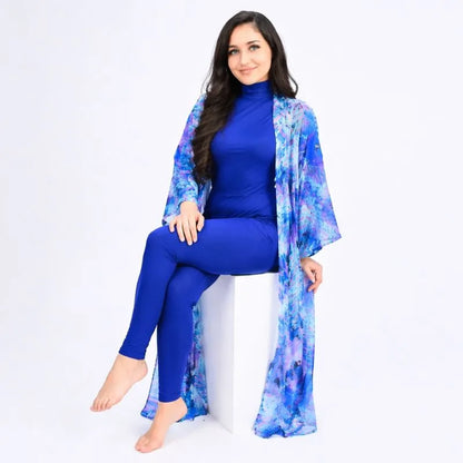 Burkini Prestige Bleu Océan 4 pièces