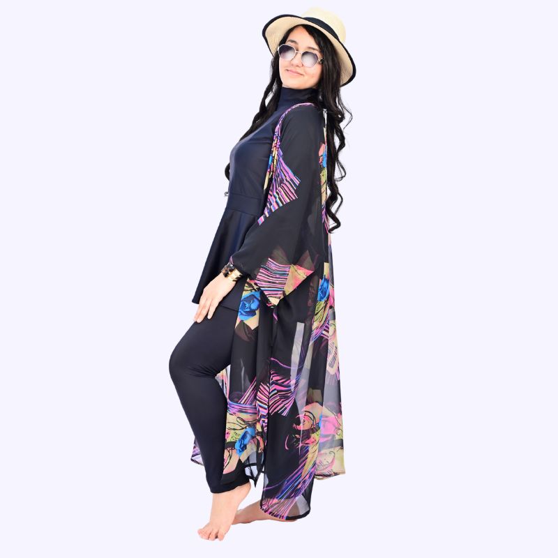 Burkini Prestige Noir Floral
