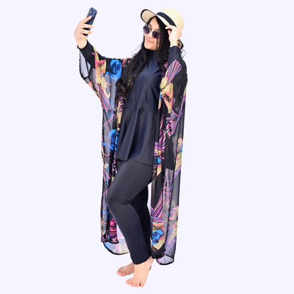 Burkini Prestige Noir Floral