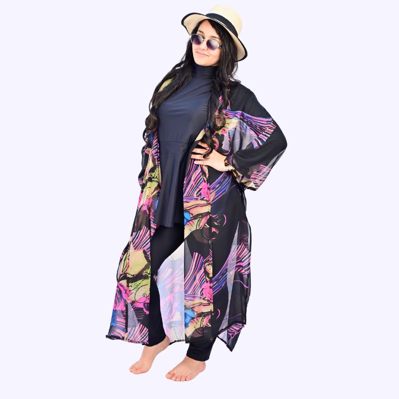 Burkini Prestige Noir Floral
